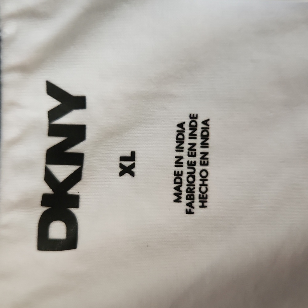 DKNY White and Black Polo Shirt Classic Design - Picture 2 of 3